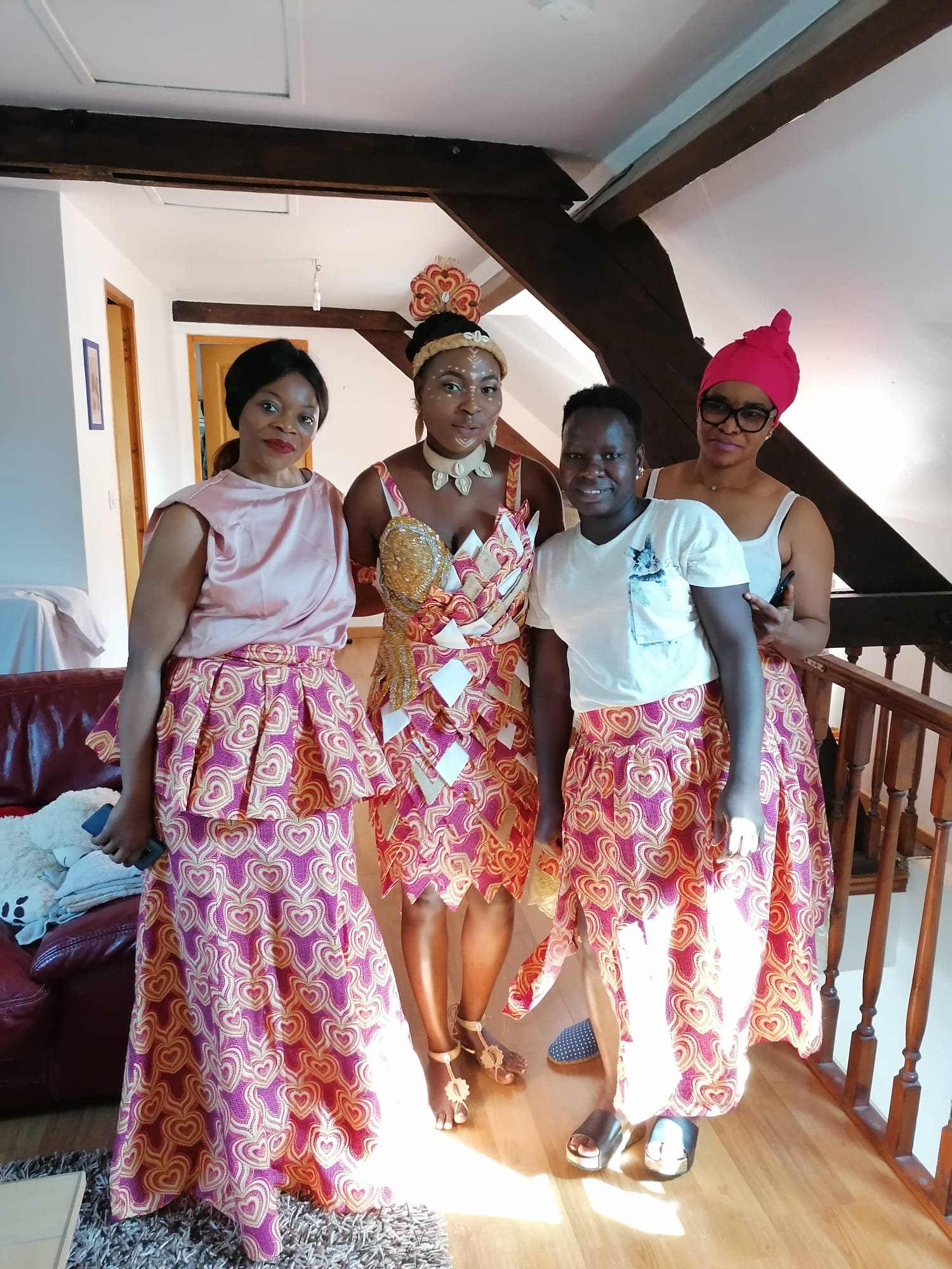 Demoiselles d'honneur · pagne coordonné — Coutumier